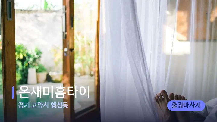 경기 고양시 행신동 온새미홈타이 — 휴식 분위기의 스파 베드