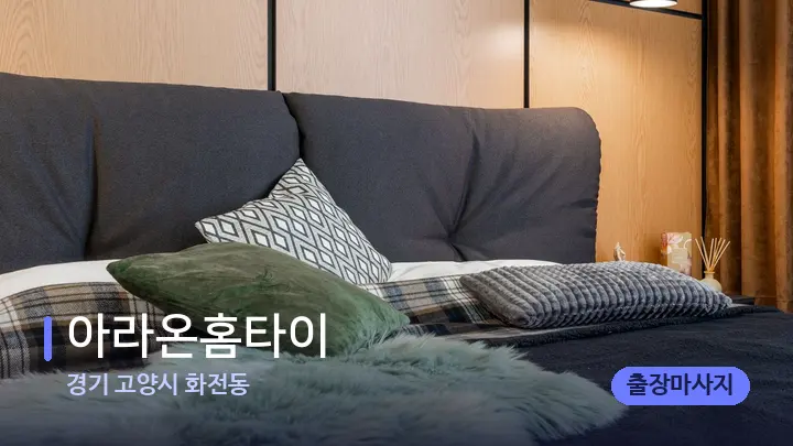 경기 고양시 화전동 아라온홈타이 — 휴식 분위기의 스파 베드