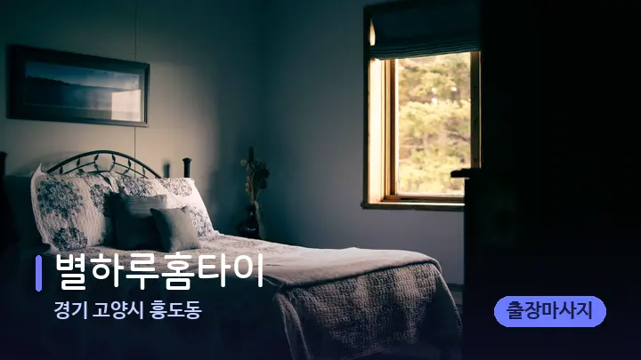 경기 고양시 흥도동 별하루홈타이 — 휴식 분위기의 스파 베드