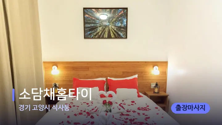 경기 고양시 식사동 소담채홈타이 — 휴식 분위기의 스파 베드