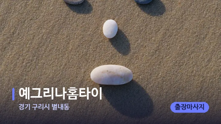 경기 구리시 별내동 예그리나홈타이 — 마사지용 스톤