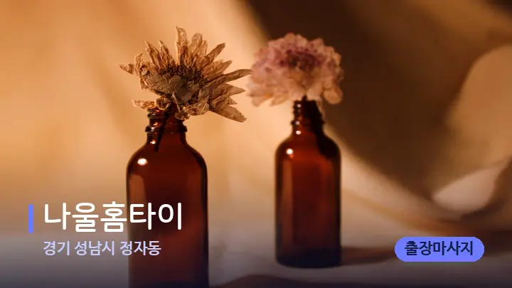 경기 성남시 정자동 나울홈타이 — 아로마테라피 오일