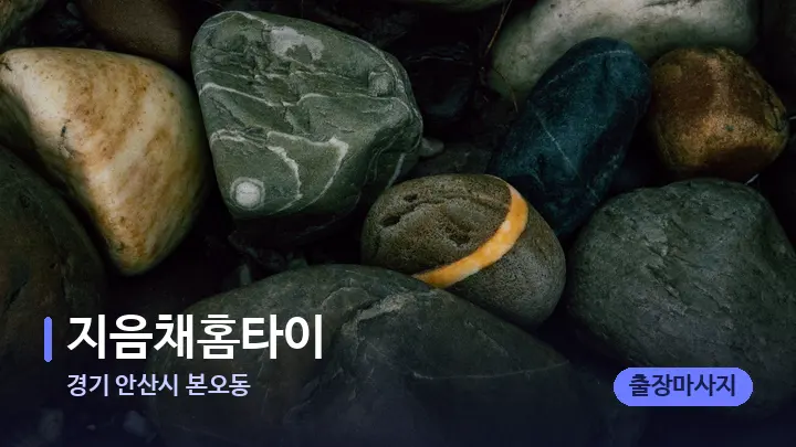 경기 안산시 본오동 지음채홈타이 — 마사지용 스톤