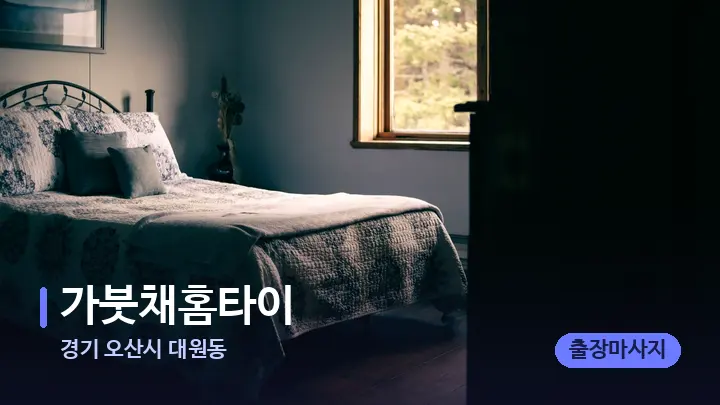 경기 오산시 대원동 가붓채홈타이 — 휴식 분위기의 스파 베드