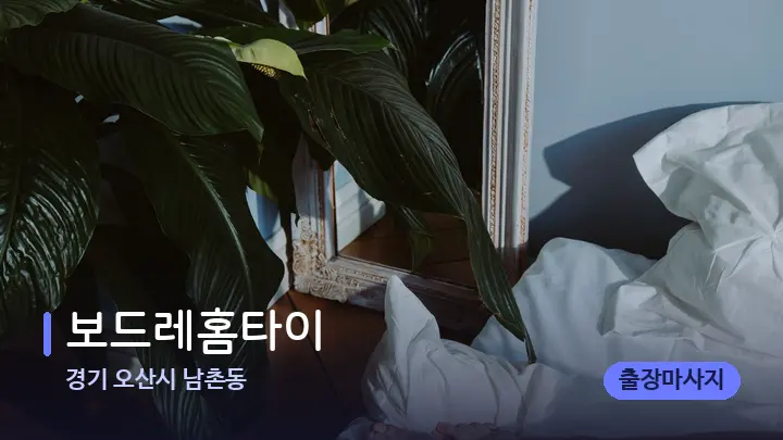 경기 오산시 남촌동 보드레홈타이 — 휴식 분위기의 스파 베드