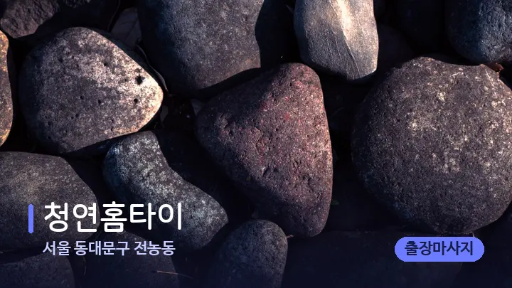 서울 동대문구 전농동 청연홈타이 — 마사지용 스톤