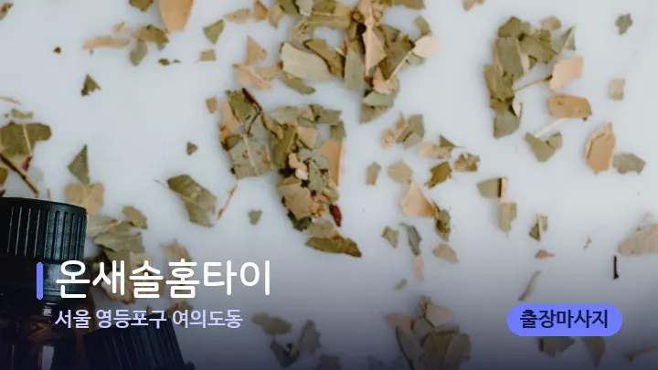 서울 영등포구 여의도동 온새솔홈타이 — 아로마테라피 오일
