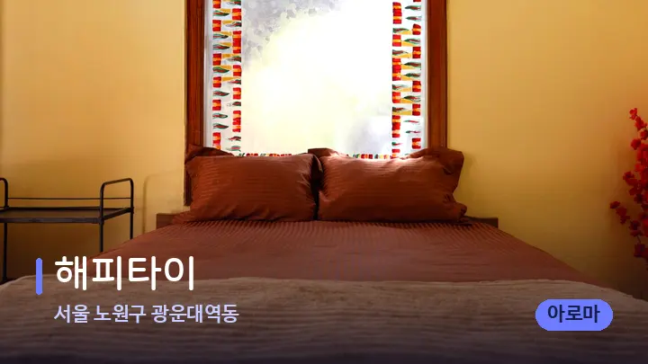 서울 노원구 광운대역동 해피타이 — 휴식 분위기의 스파 베드