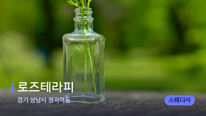 경기 성남시 정자역동 로즈테라피 — 아로마테라피 오일