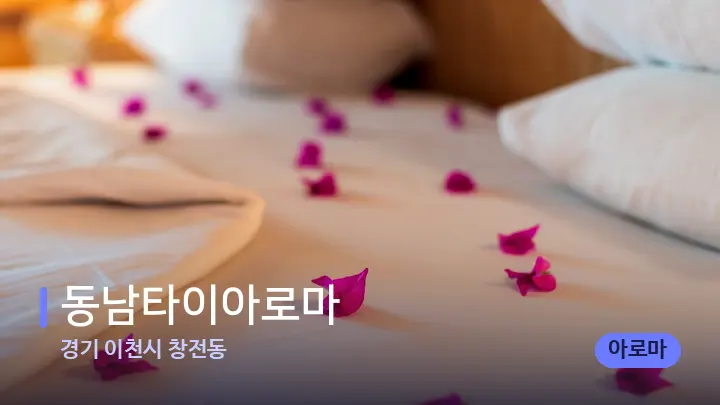 경기 이천시 창전동 동남타이아로마 — 휴식 분위기의 스파 베드