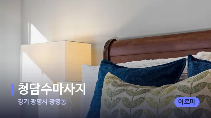 경기 광명시 광명동 청담수마사지 — 휴식 분위기의 스파 베드