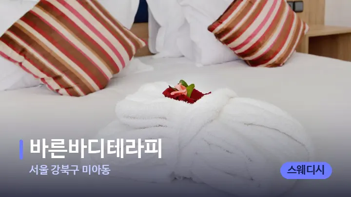 서울 강북구 미아동 바른바디테라피 — 휴식 분위기의 스파 베드
