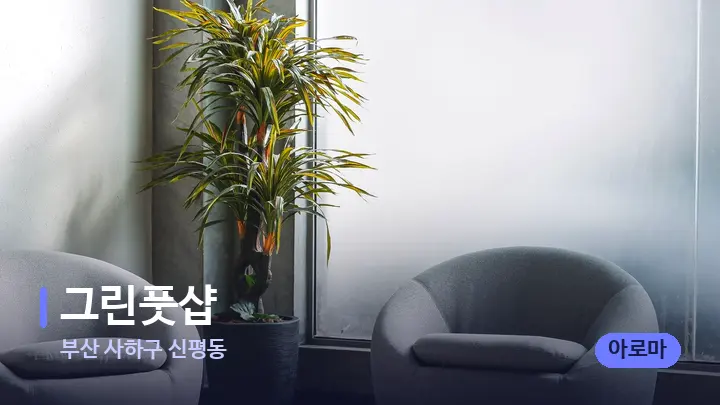 부산 사하구 신평동 그린풋샵 — 스파 프런트 공간