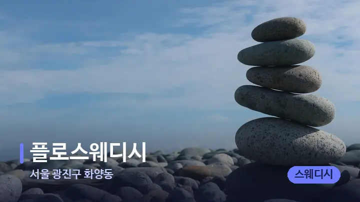 서울 광진구 화양동 플로스웨디시 — 마사지용 스톤