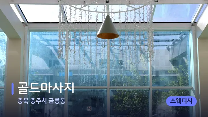 충북 충주시 금릉동 골드마사지 — 스파 프런트 공간