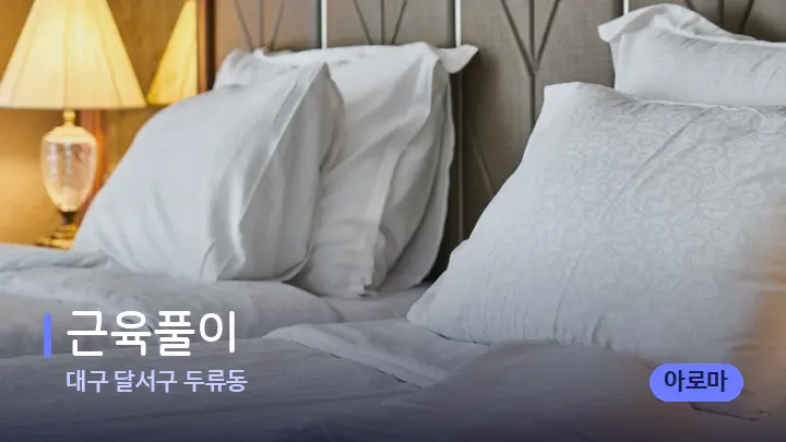 대구 달서구 두류동 근육풀이 — 휴식 분위기의 스파 베드