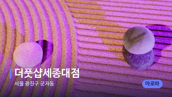 서울 광진구 군자동 더풋샵세종대점 — 마사지용 스톤
