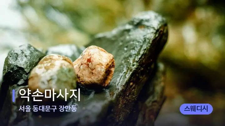 서울 동대문구 장안동 약손마사지 — 마사지용 스톤
