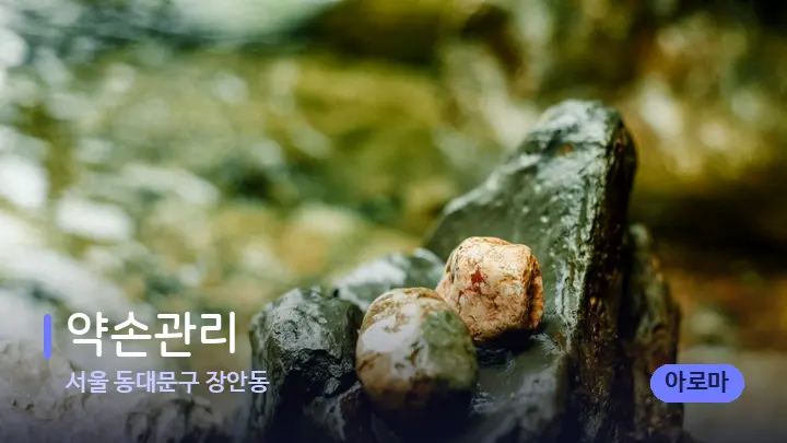 서울 동대문구 장안동 약손관리 — 마사지용 스톤
