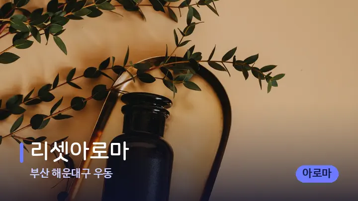 부산 해운대구 우동 리셋아로마 — 아로마테라피 오일