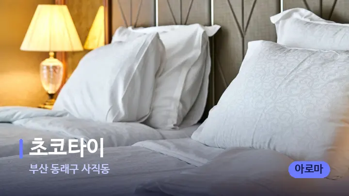 부산 동래구 사직동 초코타이 — 휴식 분위기의 스파 베드