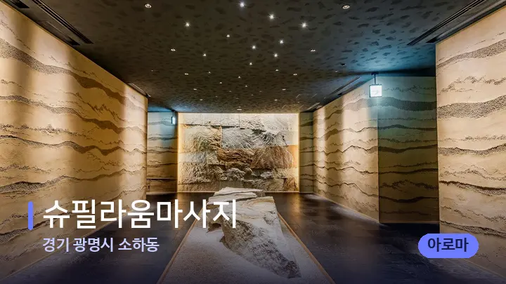경기 광명시 소하동 슈필라움마사지 — 스파 프런트 공간