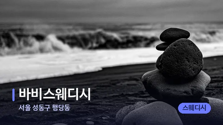 서울 성동구 행당동 바비스웨디시 — 마사지용 스톤