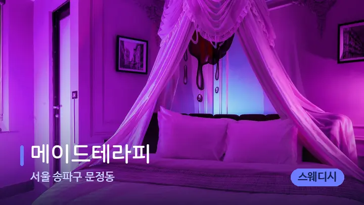 서울 송파구 문정동 메이드테라피 — 휴식 분위기의 스파 베드