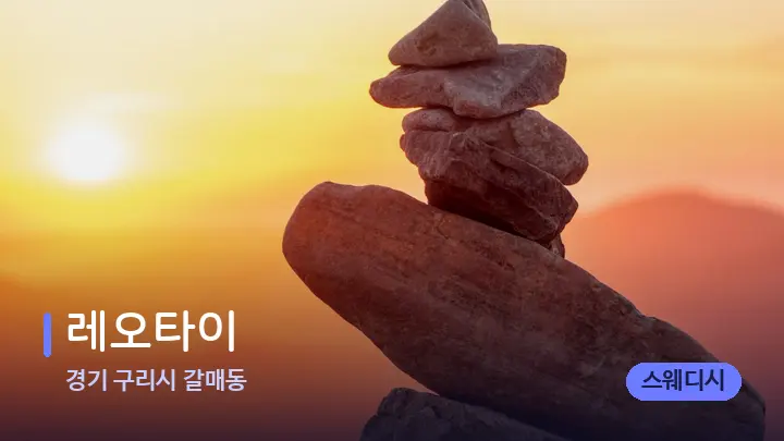 경기 구리시 갈매동 레오타이 — 마사지용 스톤