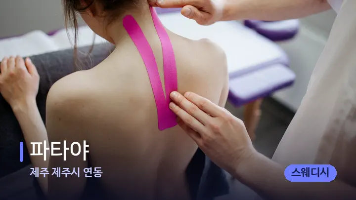 제주 제주시 연동 파타야 — 어깨를 다루는 관리사의 손
