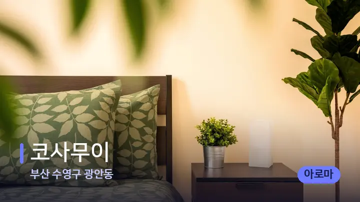 부산 수영구 광안동 코사무이 — 휴식 분위기의 스파 베드