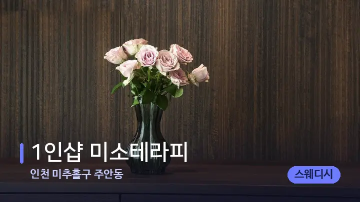 인천 미추홀구 주안동 1인샵 미소테라피 — 스파 프런트 공간