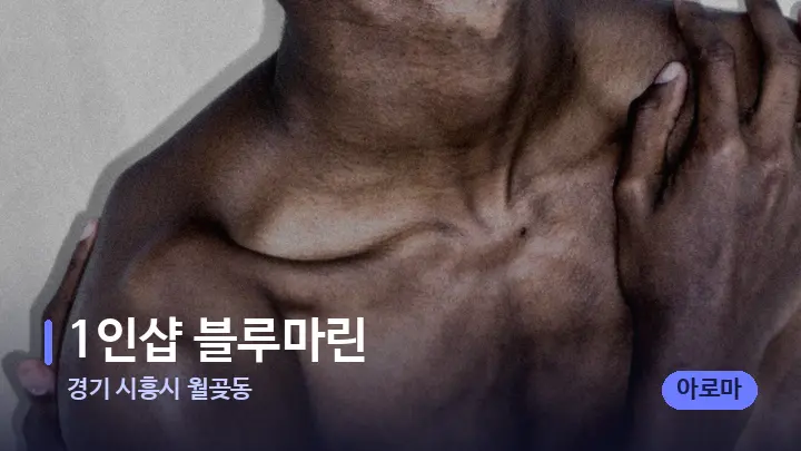 경기 시흥시 월곶동 1인샵 블루마린 — 어깨를 다루는 관리사의 손