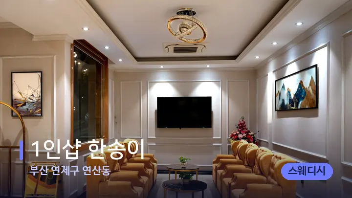 부산 연제구 연산동 1인샵 한송이 — 스파 프런트 공간
