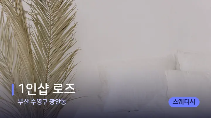 부산 수영구 광안동 1인샵 로즈 — 휴식 분위기의 스파 베드