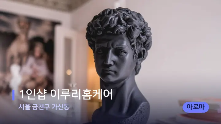 서울 금천구 가산동 1인샵 이루리홈케어 — 스파 프런트 공간