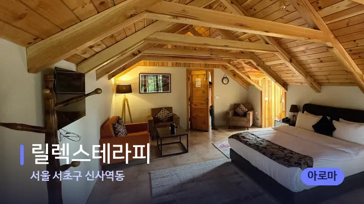 서울 서초구 신사역동 릴렉스테라피 — 휴식 분위기의 스파 베드
