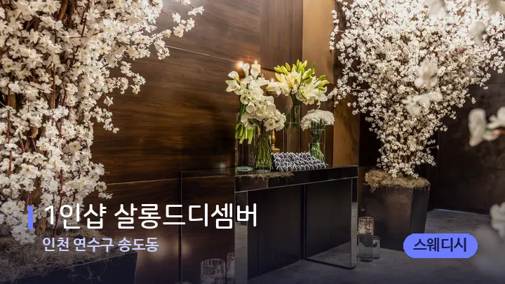 인천 연수구 송도동 1인샵 살롱드디셈버 — 스파 프런트 공간