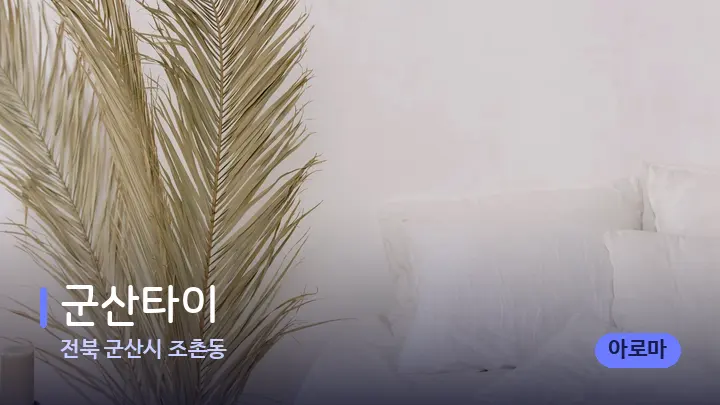 전북 군산시 조촌동 군산타이 — 휴식 분위기의 스파 베드