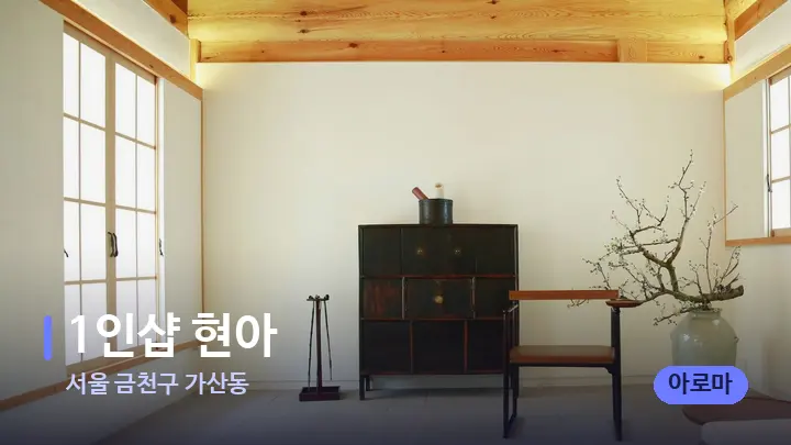 서울 금천구 가산동 1인샵 현아 — 스파 프런트 공간