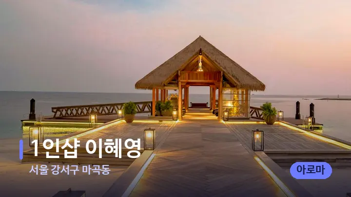 서울 강서구 마곡동 1인샵 이혜영 — 스파 프런트 공간