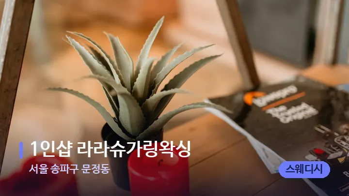 서울 송파구 문정동 1인샵 라라슈가링왁싱﻿ — 스파 프런트 공간