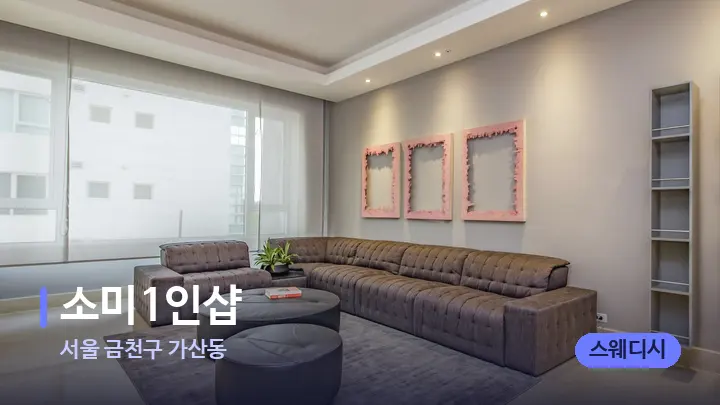 서울 금천구 가산동 소미1인샵 — 스파 프런트 공간