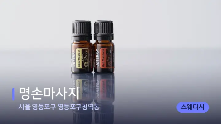 서울 영등포구 영등포구청역동 명손마사지 — 아로마테라피 오일