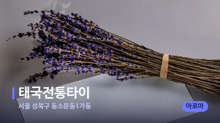 서울 성북구 동소문동1가동 태국전통타이 — 아로마테라피 오일