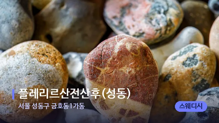 서울 성동구 금호동1가동 플레리르산전산후(성동) — 마사지용 스톤