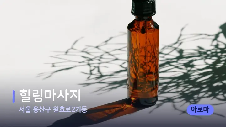 서울 용산구 원효로2가동 힐링마사지 — 아로마테라피 오일