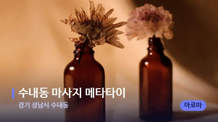 경기 성남시 수내동 수내동 마사지 메타타이 — 아로마테라피 오일
