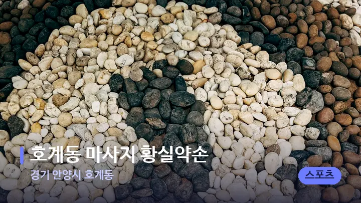 경기 안양시 호계동 호계동 마사지 황실약손 — 마사지용 스톤