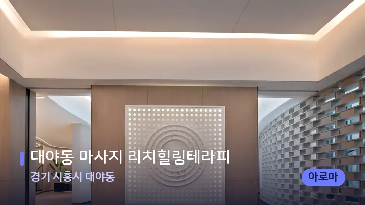 경기 시흥시 대야동 대야동 마사지 리치힐링테라피 — 웰니스 스파 공간